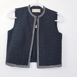 American Vintage Karlana Knit Wear Metallic Rhinestone Vest